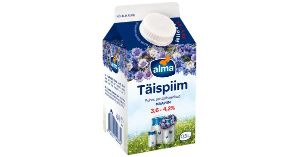 Alma täispiim 3,6-4,2% 0,5l