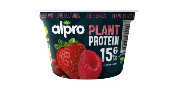 Alpro proteiinisisaldusega fermenteeritud sojatoode punaste marjadega, 200 g