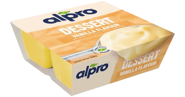 Alpro vanillimaitseline sojamagustoit, 4 x 125 g