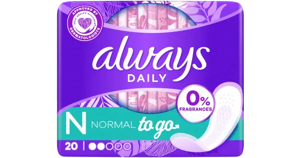 Always Dailies hügieeniside To Go Normal 20tk