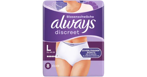 Always Discreet Inkontinents Plus Large 8tk