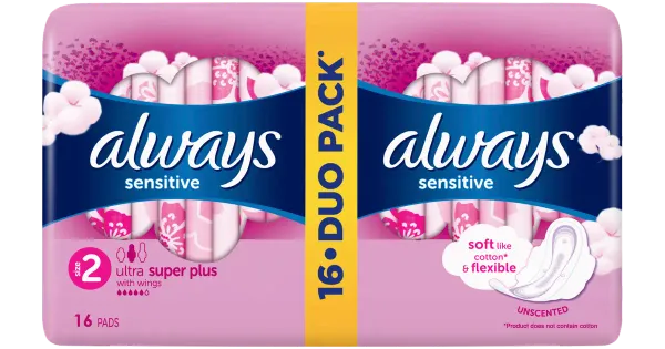Always hügieeniside Sensitive S2 16tk