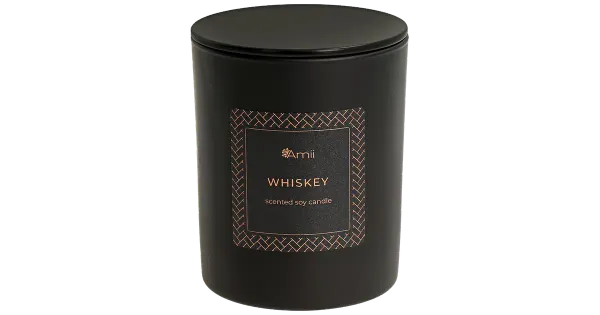 Amii lõhnaküünal must Whiskey 145g