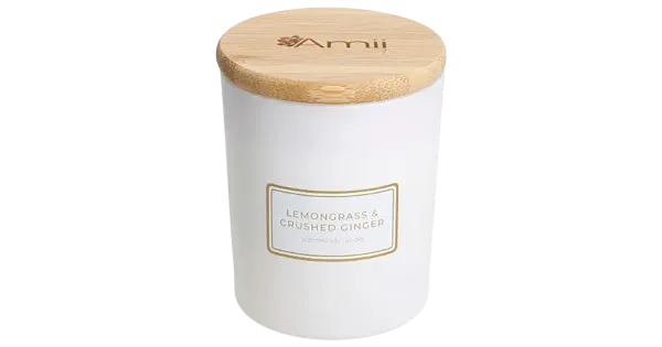 Sojavahast lõhnaküünal Lemongrass & Crushed Ginger, AMII, 1 tk
