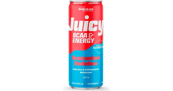 Aminohappejook Juicy BCAA meloni-vaarika, 0,33 L