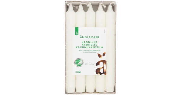 Änglamark kroonküünal valge 10tk