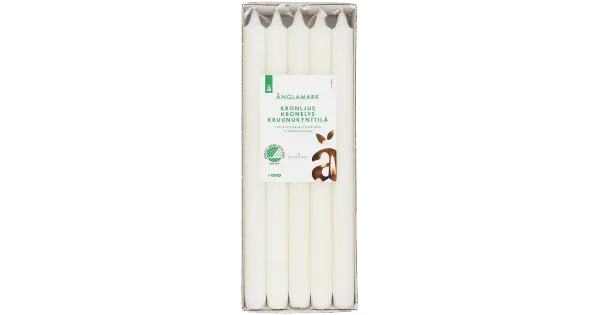 Änglamark kroonküünal valge 30cm 10tk