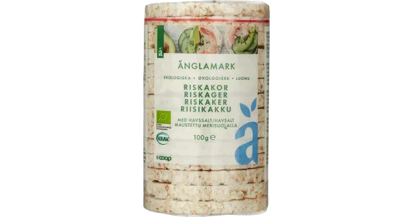 Änglamark merisoolaga maitsestatud ökoloogilised riisigaletid 100g