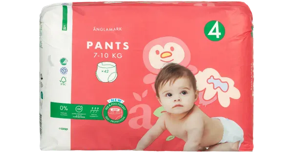Änglamark püksmähkmed maxi 7-10 kg, 42 tk