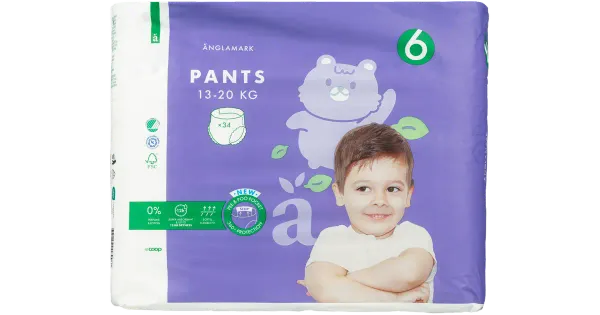 Änglamark püksmähkmed XL 13-20 kg, 34 tk