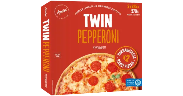 Apetit Pepperoni Twin pitsa 2x285 g
