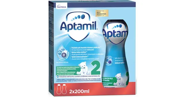 Aptamil 2 jätkupiimajook 2 x 200 ml, alates 6-elukuust