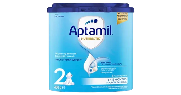 Aptamil® NUTRIBIOTIK™ 2 piimal põhinev imiku jätkupiimasegu alates 6 kuust, 400g