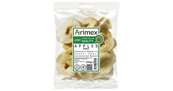 Arimex kuivatatud õunarõngad 200 g