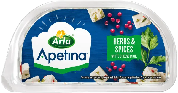 Arla Apetina ürdi-vürtsi juustusnäkid õlis, 100 g
