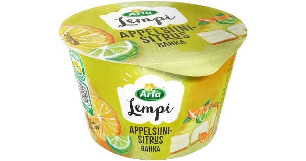Arla Lempi apelsini-tsitrusemaitseline kohupiim, laktoosivaba, 200 g