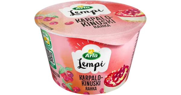 Arla Lempi jõhvika- ja karamellimaitseline kohupiim, 200 g