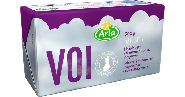 Arla vähese soolasisaldusega või, laktoosivaba, 500 g