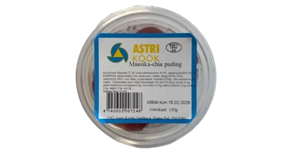 Astri Maasika-chia puding 130g
