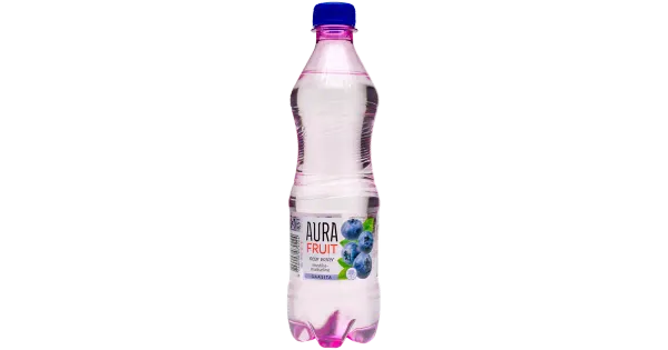 Aura Fruit mustikamaitseline vesi gaasita 500 ml