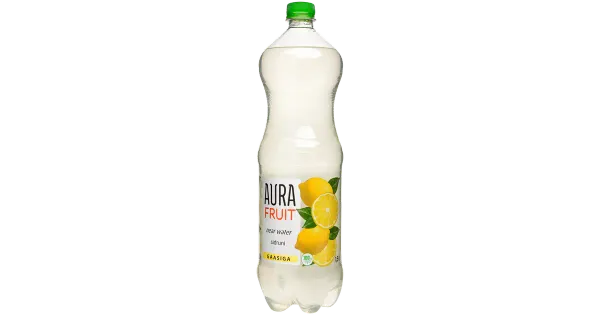Aura Fruit sidruni maitsestatud vesi gaasiga 1,5 l