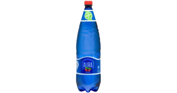 Aura Plus Pohlamaitseline kergelt gaseeritud vesi 1,5 l