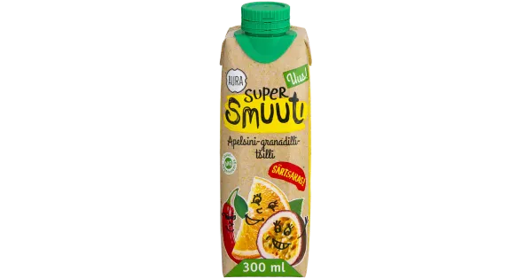 AURA SMOOTHIE Supersmuuti apelsini-granadilli-tšilli 300ml