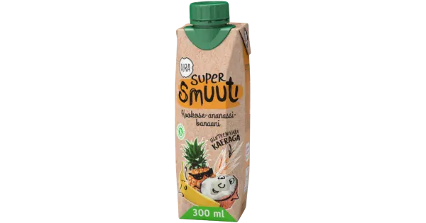 Supersmuuti Kookose-Ananassi-Banaani, AURA, 300 ml