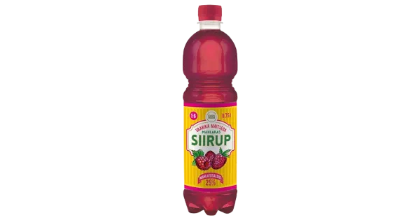 Aura vaarika maitsega siirup 750ml