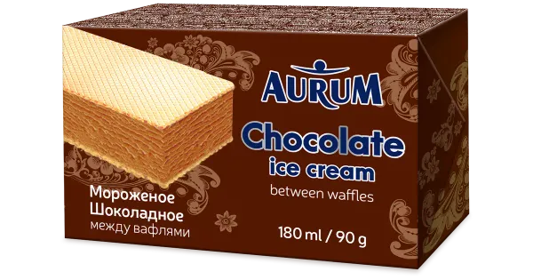Aurum Jäätis Šokolaadi Vahvlitega 180 ml/ 90 g
