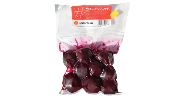 Aurutatud-kooritud peet vaakumis 500g Kadarbiku