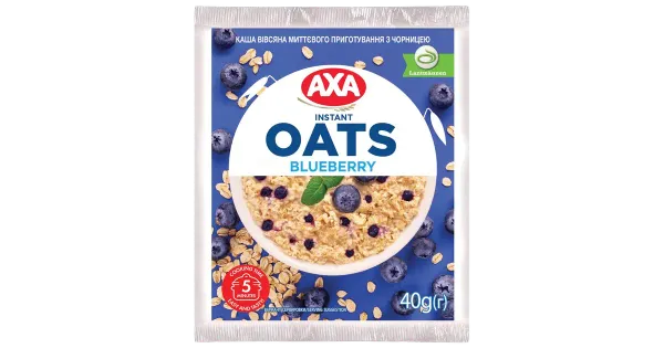 Axa kiirkaerahelbepuder mustika 40 g
