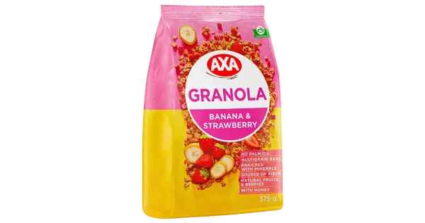 Axa müsli maasika ja banaaniga 375 g