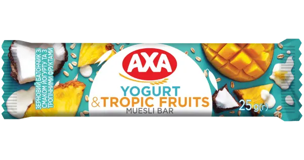 Axa müslibatoon jogurti ja troopiliste viljadega 25g
