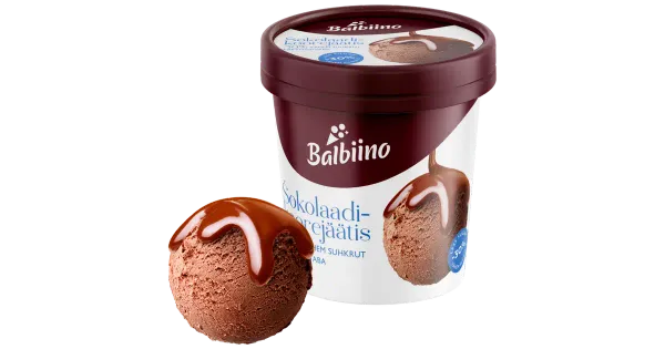 Babiino Vähendatud Suhkruga Šokolaadikoorejäätis 500 ml