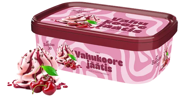 Balbiino Vahukoore-Kirsijäätis Šokolaaditükkidega 500 g