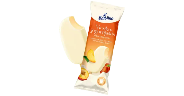 Balbiino Virsiku-Jogurtijäätis jogurtiglasuuris 80ml/54 g