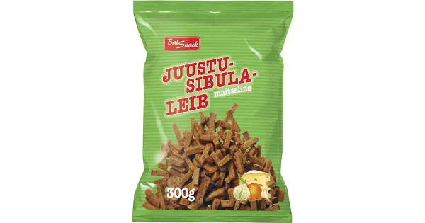 Balsnack juustu-sibulamaitseline leib 300g