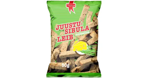 Balsnack juustu-sibulamaitselised leivad 80 g