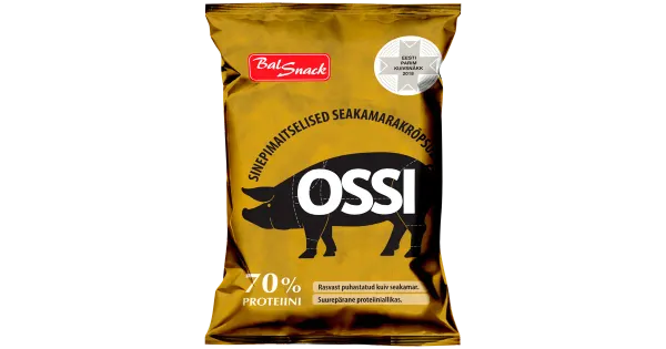 Balsnack Ossi sinepimaitselised seakamarakrõpsud 40 g