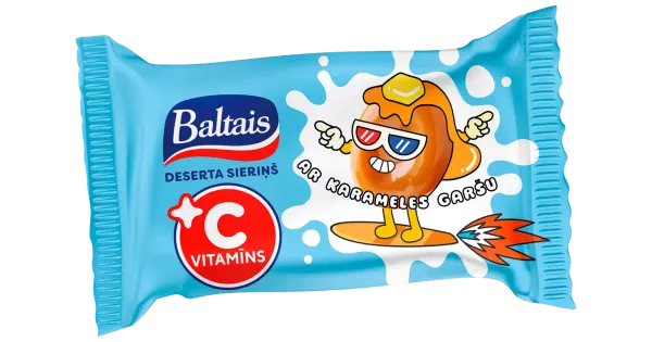 Baltais Glasuuritud karamellimaitseline dessert C-vitamiiniga 38g