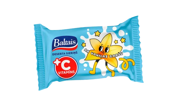 Baltais Glasuuritud vanillimaitseline dessert C-vitamiiniga 38g