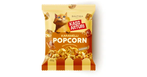 Baltika Kass Arturi Karamelli popkorn 65g