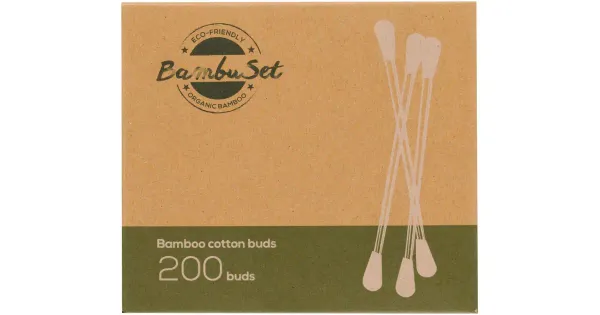 Bambuset Eco vatitikud 200tk