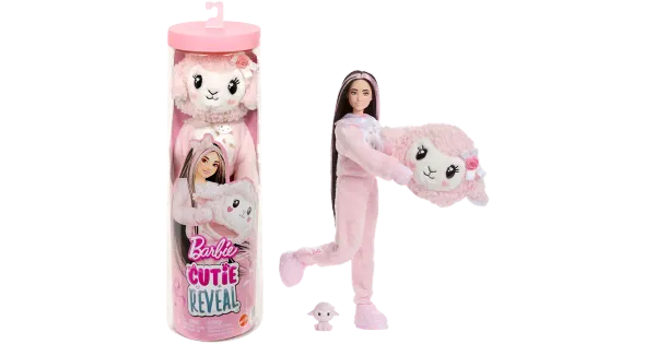 Barbie cutie reveal armsad roosa lambakarva lipsud