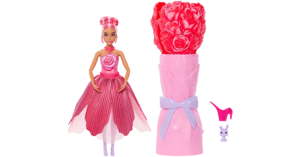 Barbie üllatus nukk punane roos