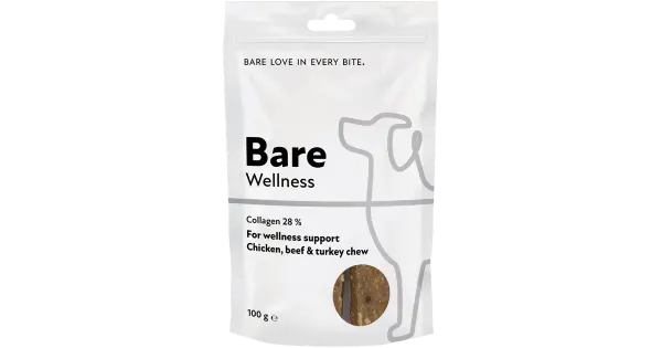 Bare Wellness kana-veise-kalkuni närimispulgad 100g