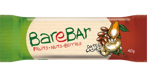 Barebar batoon datli ja india pähkli 40 g