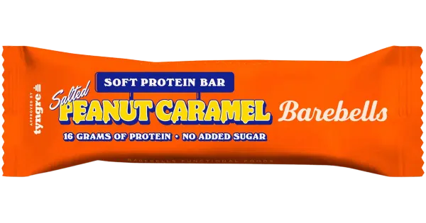 Barebells pehme proteiinibatoon 55 g, soola maapähkli-karamelli