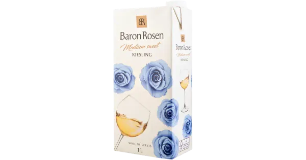 Baron Rosen Medum Sweet Riesling vein 9%vol 1L